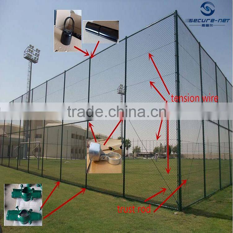 High Quality Galvanised Chain Link Fence PVC Coated Welded Diamond Fence Panels