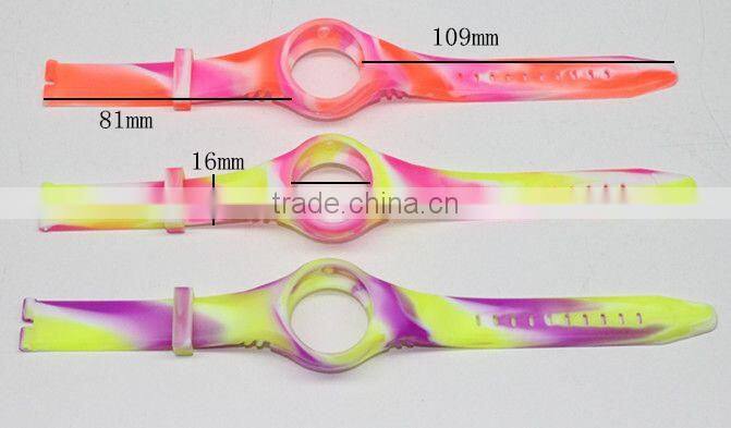 custom silicone thin strap watch