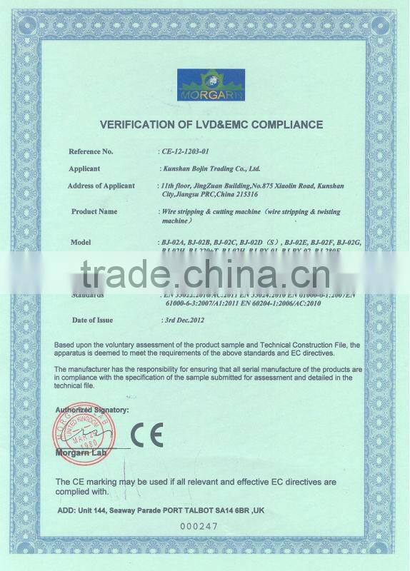 wire stripping and cut machine