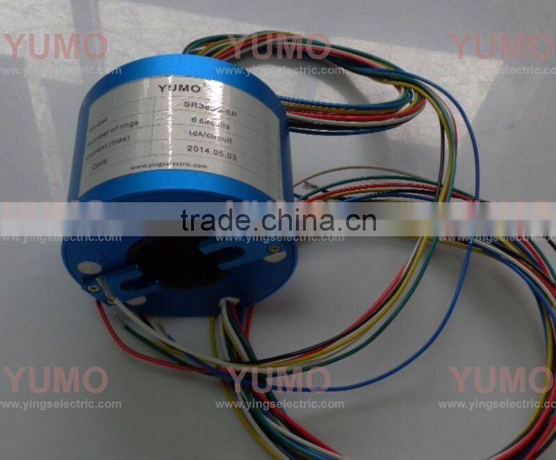 SR3899-6P 6 circuits carbon brushes alternator slip ring motor capsule slip ring connector electrical swivel Slip ring