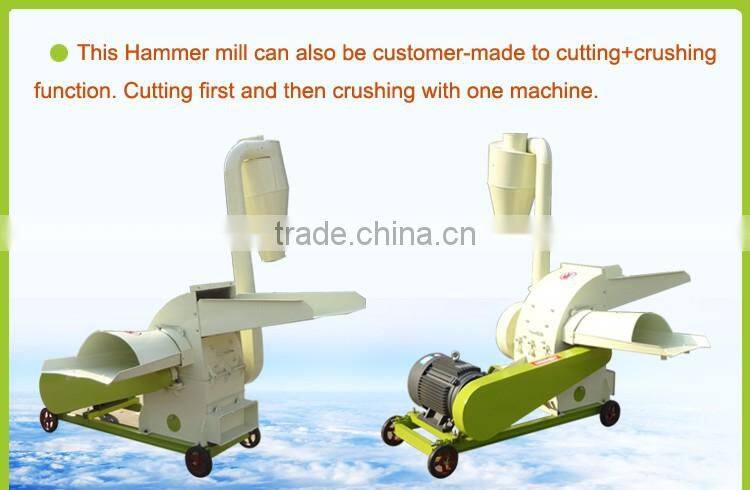 Rice husk hammer mill for sale/straw crusher