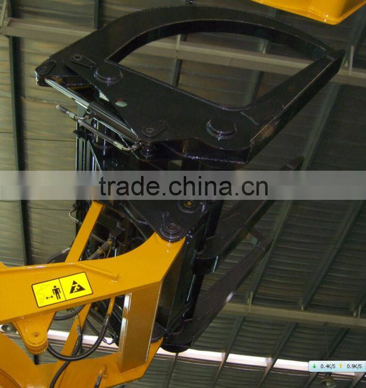 hydraulic grapple log loader JinGong New products (JGM755J-III )5t wheel loader with quick shift equipment