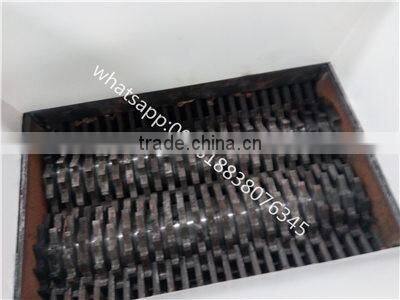 Automatic type 25 blades Waste plastic two shaft shredder machine