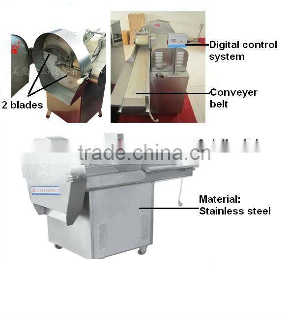 automatic stainless steel digital leafy vegetable cutter for potatoes,lotus roots,cucumbers,cabbage,scallion,bamboo shoots