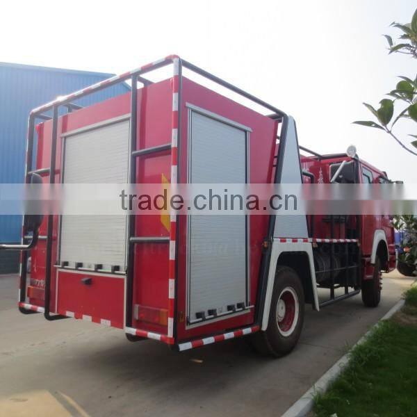 290hp 4*2 SINOTRUK HOWO Forest fire fighting truck 8000L