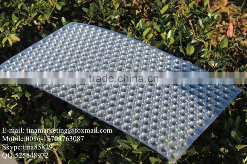 434 Cell Plastic Round Rice Seed Sprouting Tray / Paddy Seedling Tray