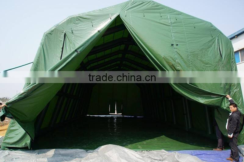 Easy setup big inflatable army tent with strong waterproof and windproof