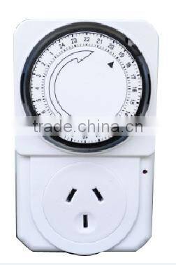 US EU UK AU NZ output daily 24hrs grounded mechanical auto timer swith for grow lighting control in hydroponics indoor gardening