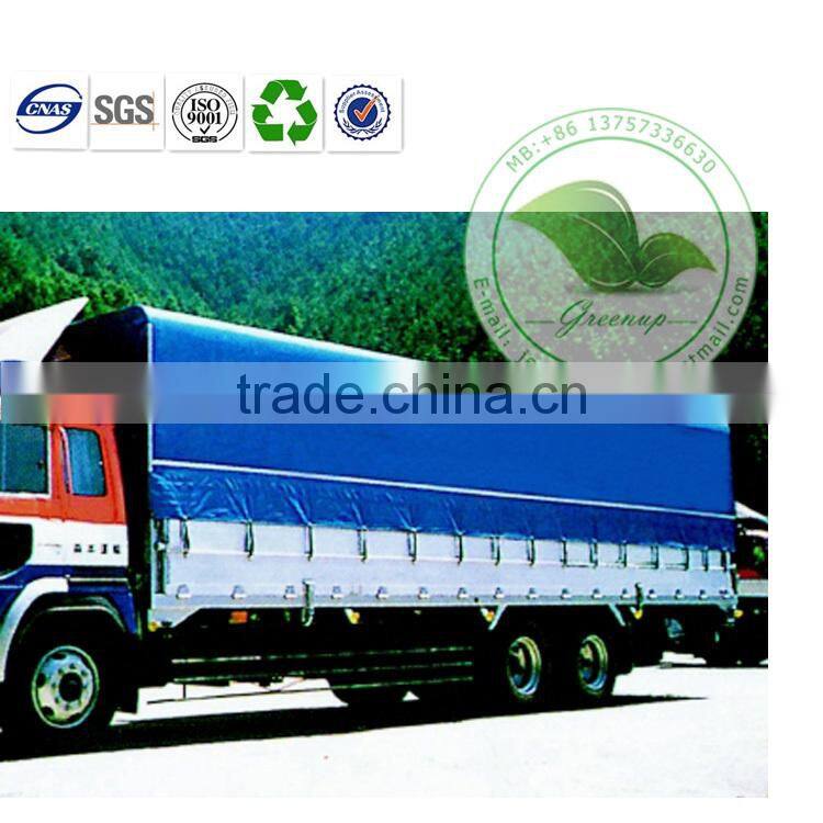 100% polyester material and plain style pvc tarpaulin truck cover