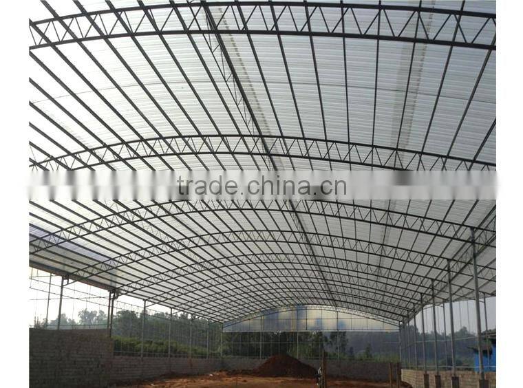 Fiberglass reinforced flexible transparent corrugated plastic roof sheet