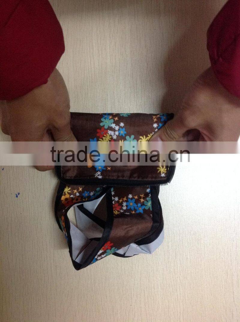 PET folding shopping bag polyester bag for market