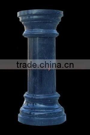UNIQUE JET BLACK MARBLE PEDESTALS