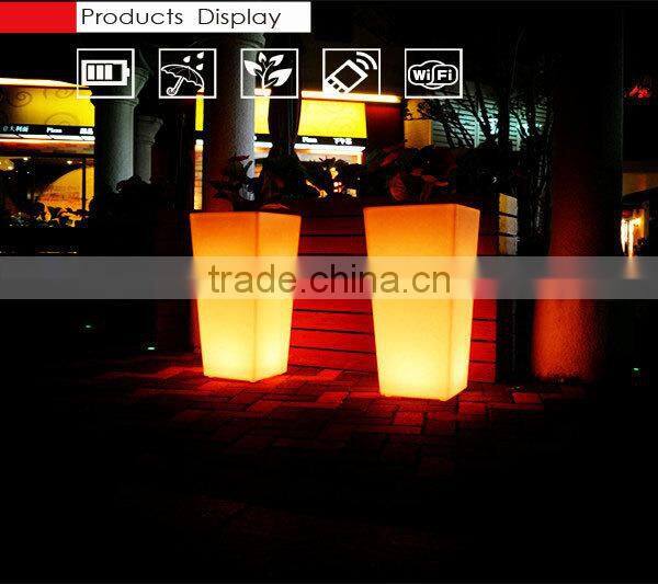 Factory direct sale RGB color changing remote control flower pot
