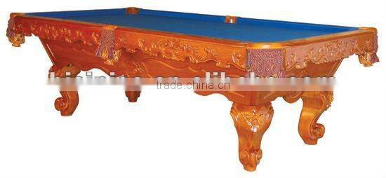 Hand carved classical wooden antique pool table,MOQ:1PCS(B68012)