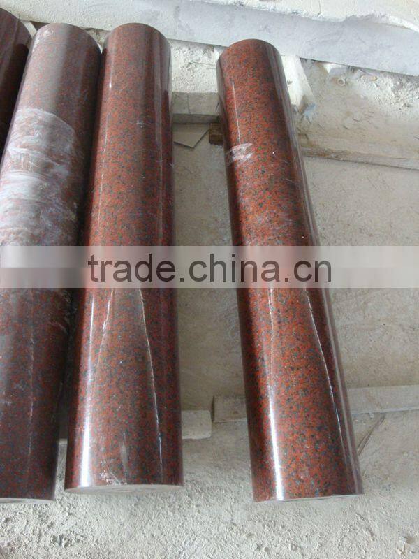Red Granite Natural Stone Column
