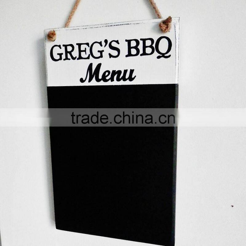 Wooden Blackboard Menu Board for Pub Advertising Black Board Customization Patterns Erasable Blackboard