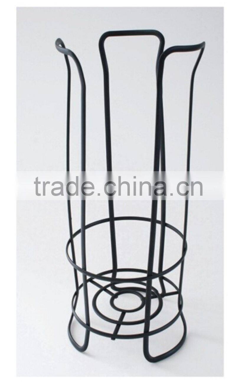 2016 Bathroom Accessories Metal Wire Freestanding Toilet Roll Holder