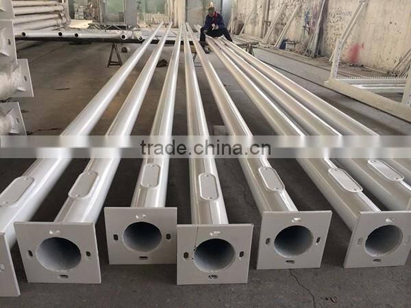 China supplier 6m double arm street light pole