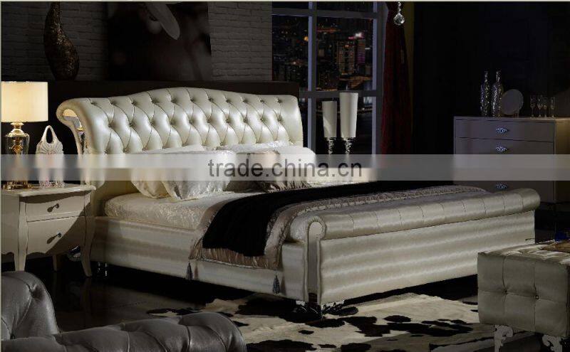 2015 luxury European style bedroom set and bedroom furniture