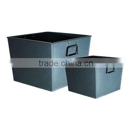 Metal Hollow Out File Storage Basket