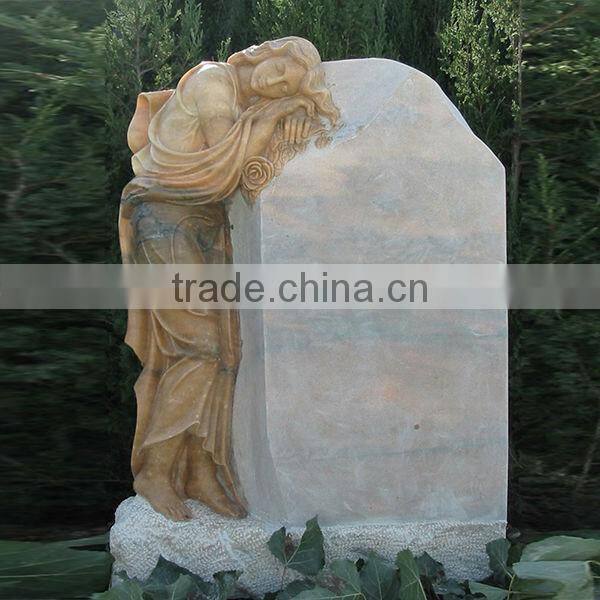 Tombstone.Hand carved cemetery angel statue tombstone