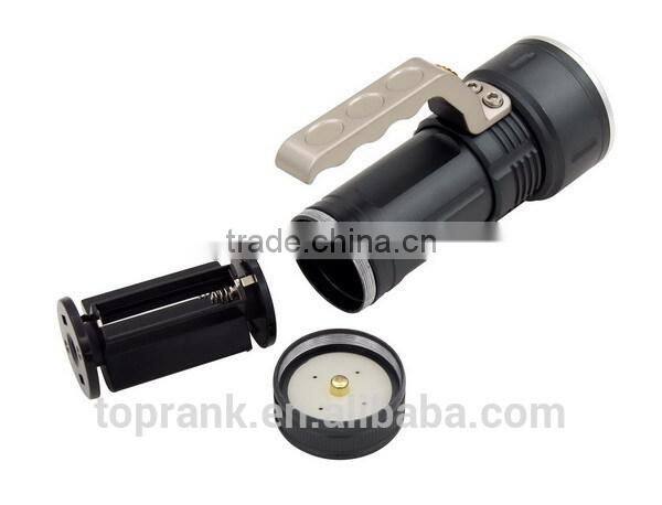TOPRANK high power LED flashlight torch LED; Aluminium Tactical flashing, High Lumen Torch for outdoor use