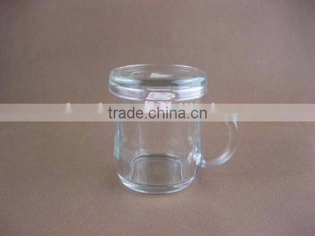 handy drinking glass cup with handle/glassware