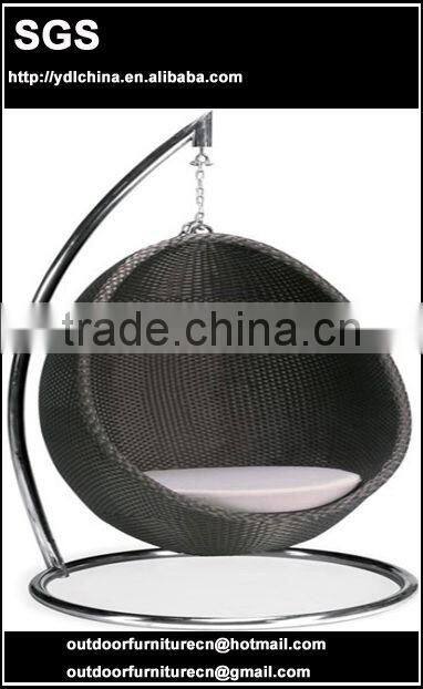 PE rattan garden hammock