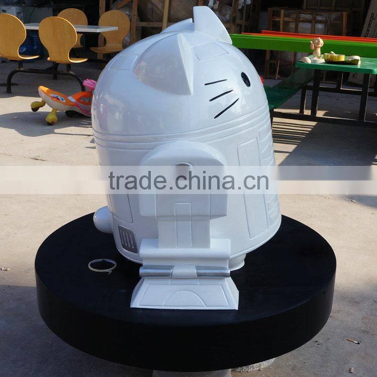 Japan machine cat FRP figurine