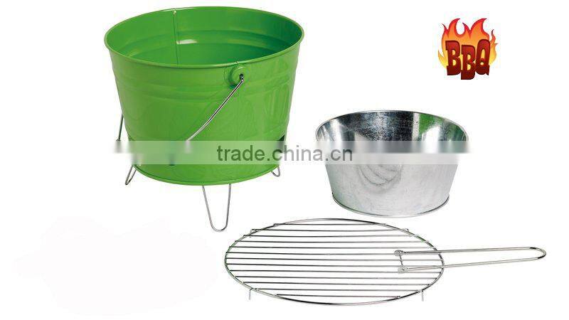 LFGB Bucket BBQ Set Charcoal Barbecue Grill Household BBQ Bucket