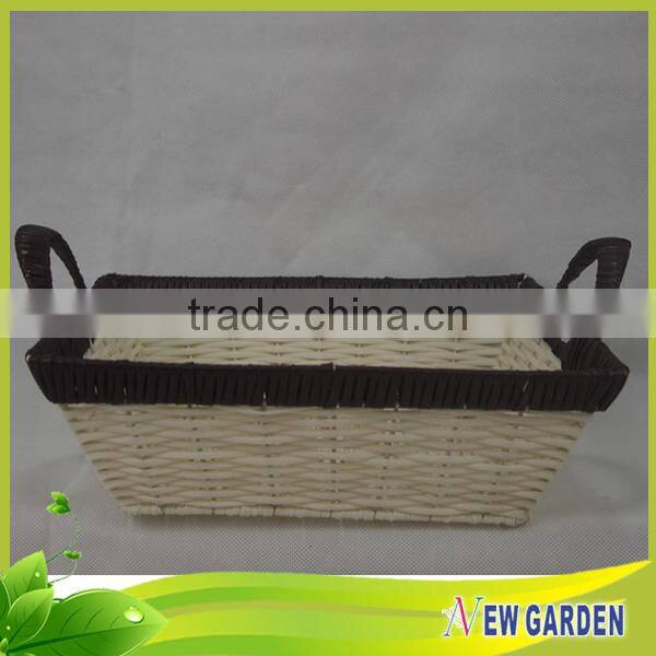 Factory Prices Brightly Round/Square/Retangle White Nylon Rope Basket