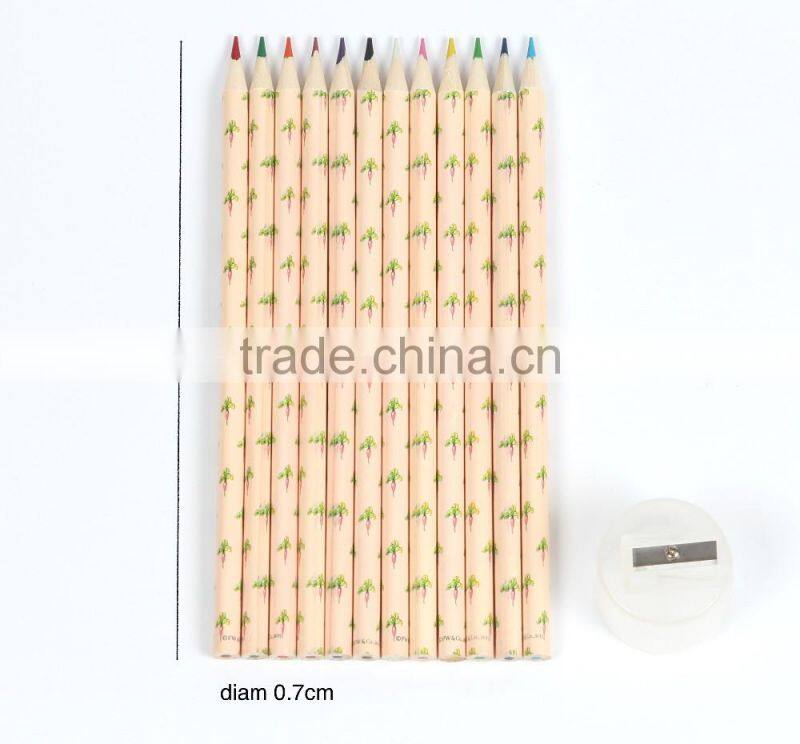 12 Colored pencils&Sharpener in Peter rabbit Painting Iron box