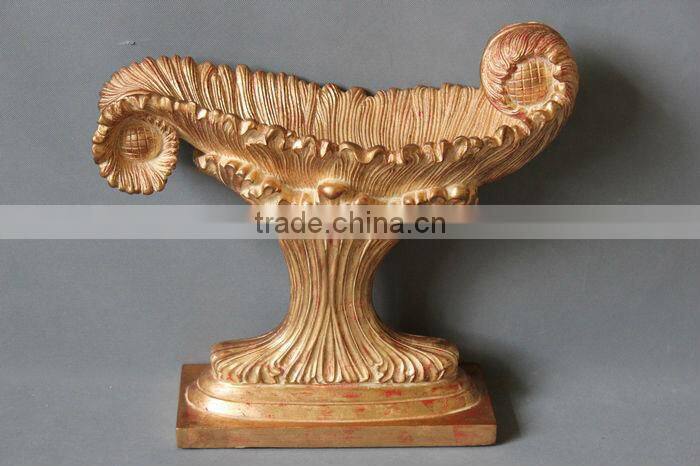 Made in China antique gold irregular decorative fruit bowl