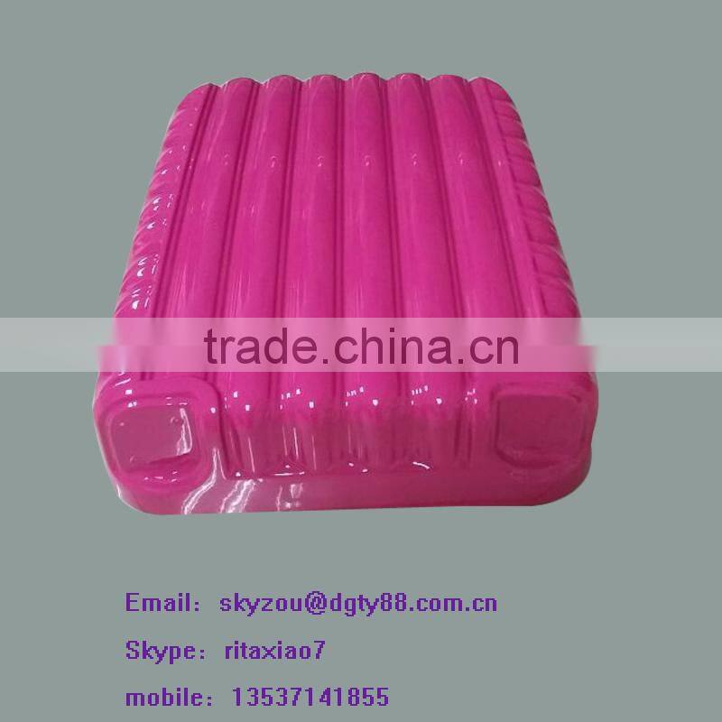 custom made thermoform ABS plastic vacuum forming luggage shell