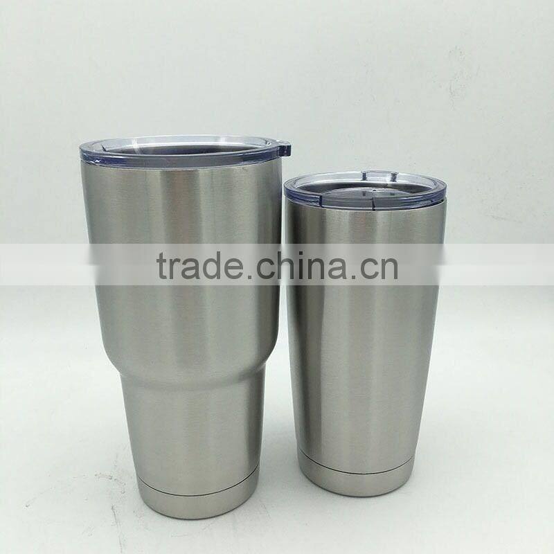 30 oz double stainless steel wall vacuum Rambler Tumblers coffee mug with lid for keeping cool and hot water
