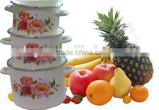 High quality enamel cooking pot casserole cookware