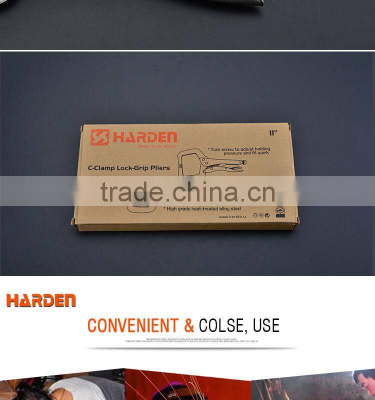 Professional C-Clamp Lock Grip Pliers With Swivel Pads