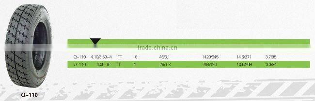 410/350-4 DOT Approved Electric Scooter Tire