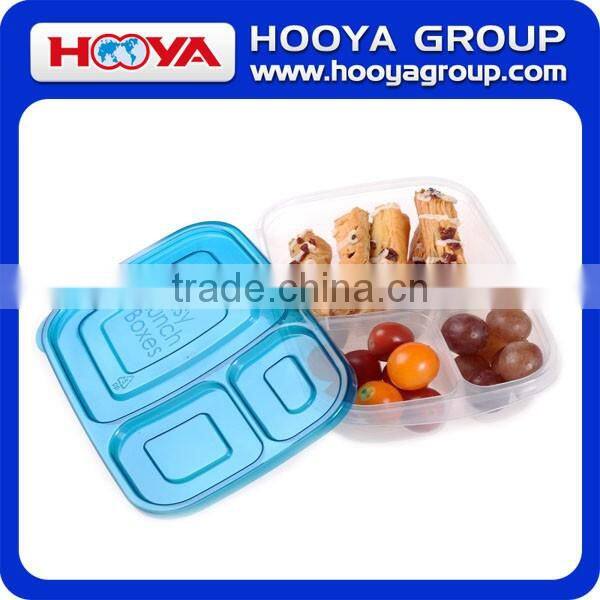 3-compartment Bento Lunch Box Containers Multifunctional BPA Free Plastic lunch box