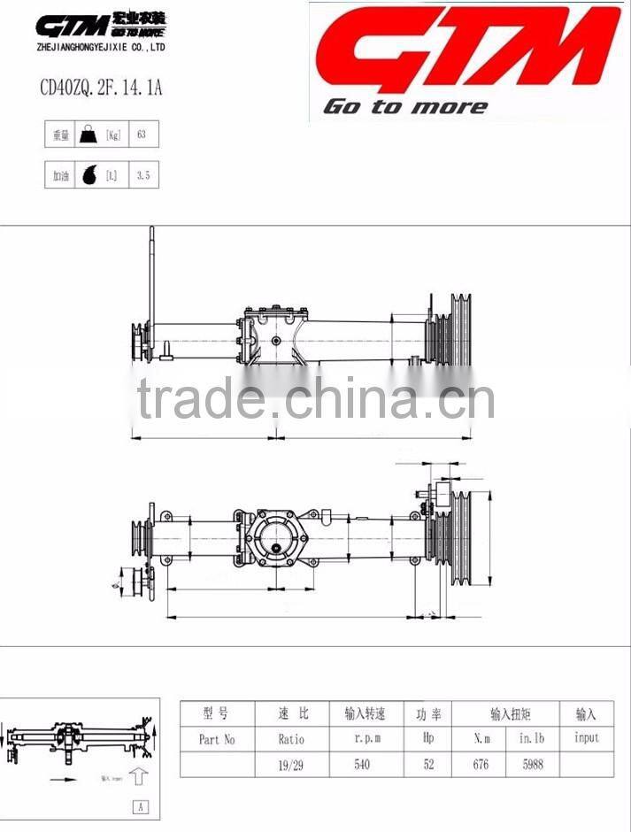 Good and Professional harvester gearbox