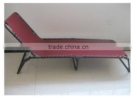 Steel Folding Sun Bed 3 Legs Sunbed Folding Chair