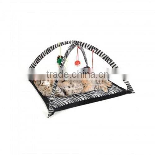 Cat Activity Center with Hanging Toy Balls, Mice & More - Helps Cats Get Exercise & Stay Active