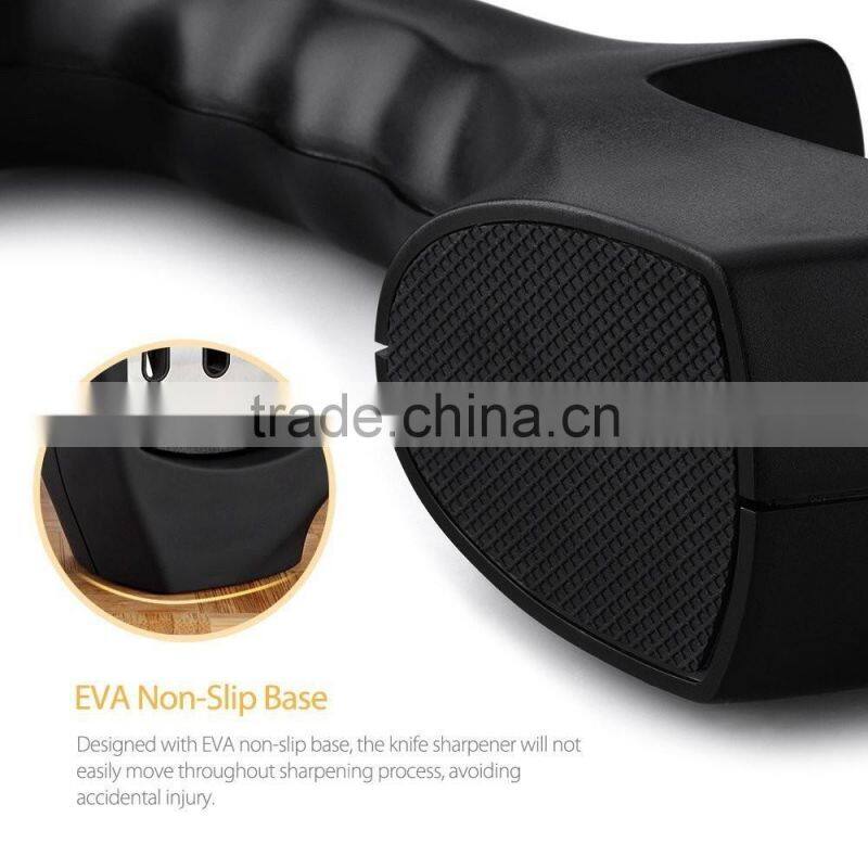 2016 wholesale 3 Stage Sharpening System for Knives Professional kitchen knife sharpener