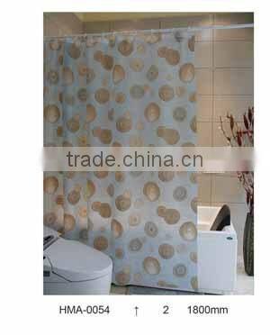Custom printed shower curtains