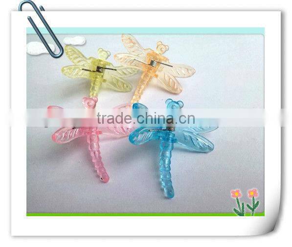 Garden Dragonfly Shape Plant Support Colored Plastic Stick Clip.Garden Ornaments