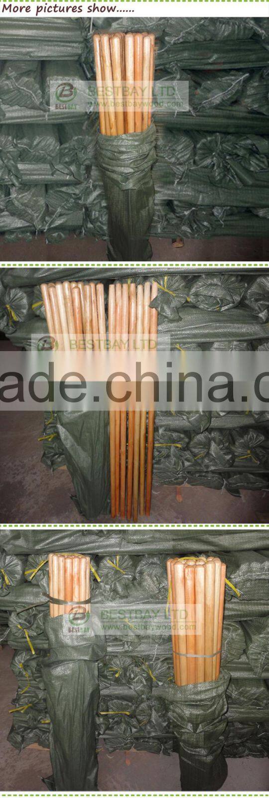Varnish coated wood rake handle,painting wood stick