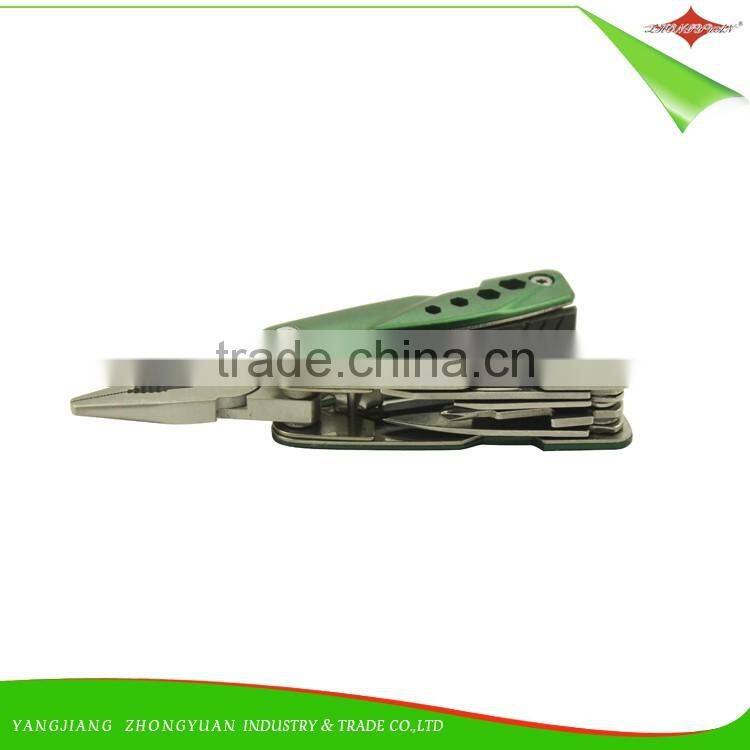 ZY-V1005 pocket tool multi functional pliers stainless steel multitool with pliers for camping hiking