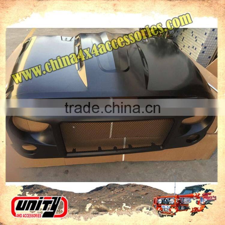 China Manufacture JK Engine Cover With Plastic Vents Hood Plate Avenger Hood Bonnet