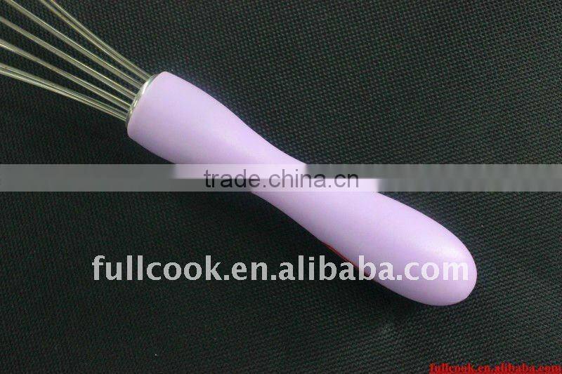 Stainless steel egg beater w/beautiful ABS handle