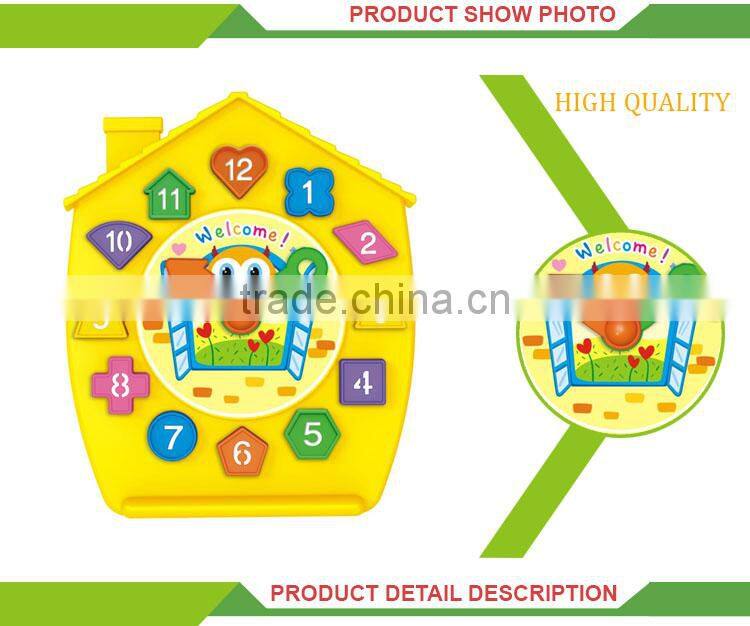 Most popular diy clock building educational big blocks toys